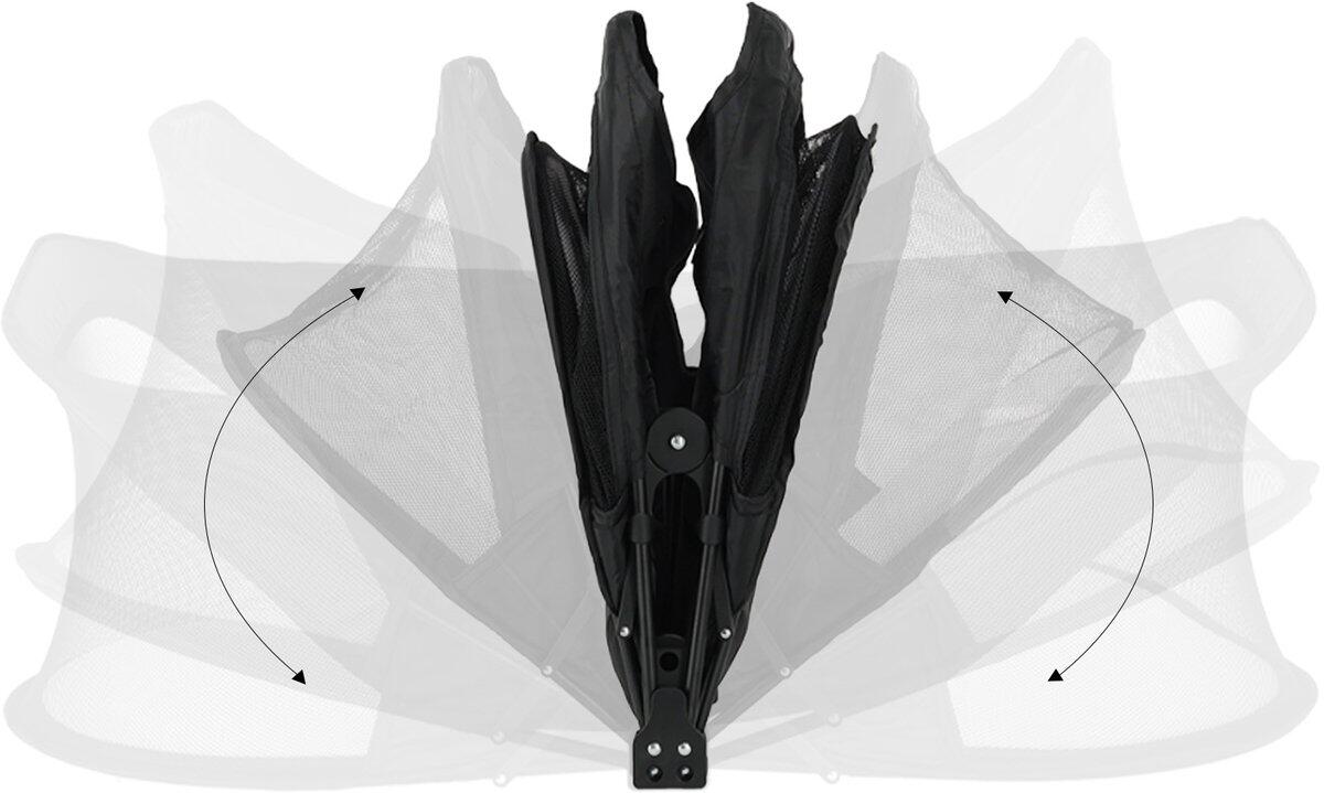 Infant Luxe BabyBox - Lit de camping - Moustiquaire bébé - Noir 4/7