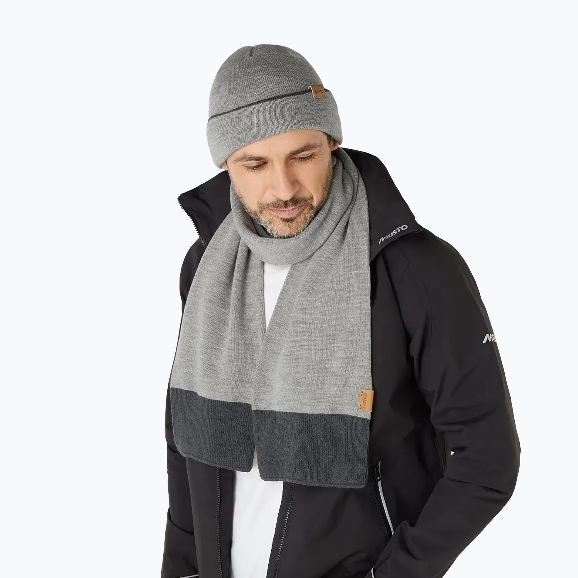 Set regalo berretto e sciarpa Musto Tipped Beanie & Scarf 4/7