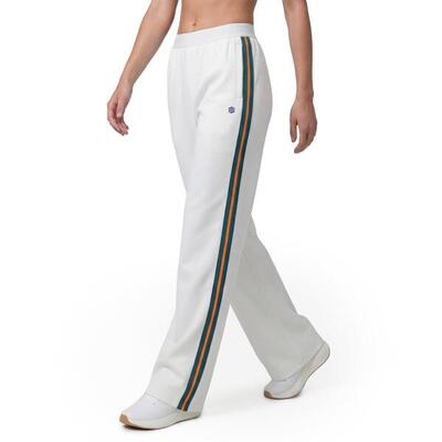 Dames tennis broek met wijde pijpen volley-w white wit