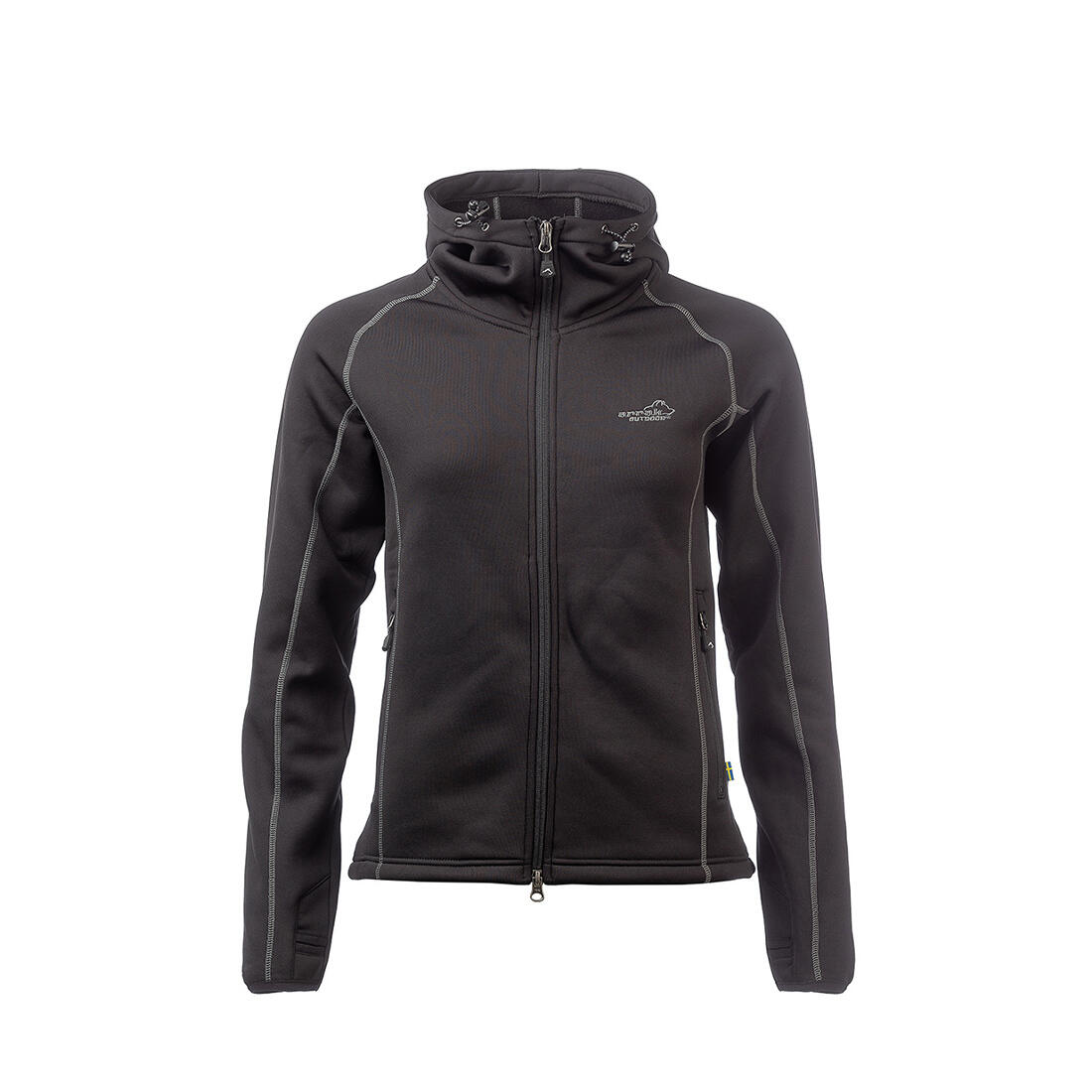 Power-Fleece für Damen in Schwarz 1/5