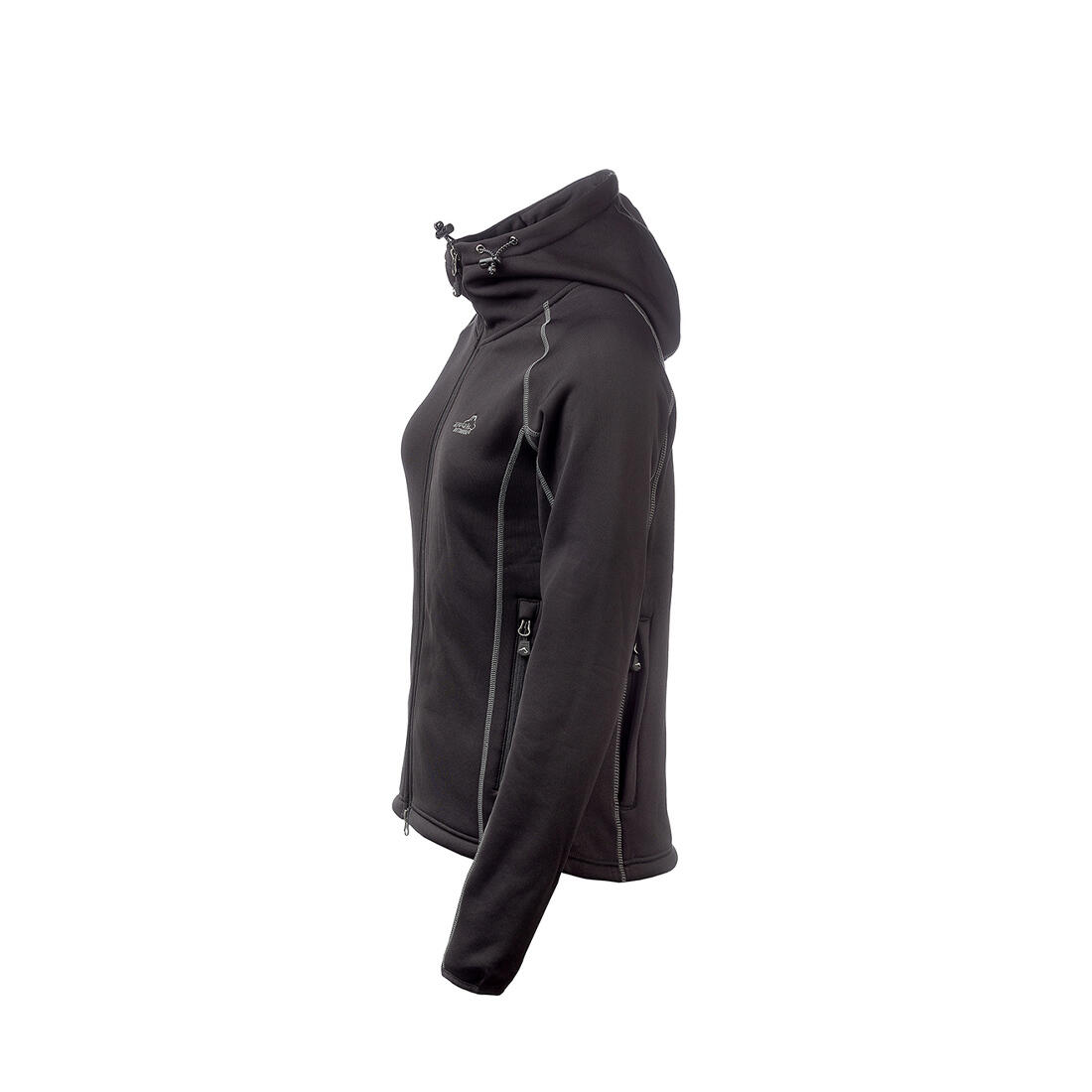 Power-Fleece für Damen in Schwarz 4/5