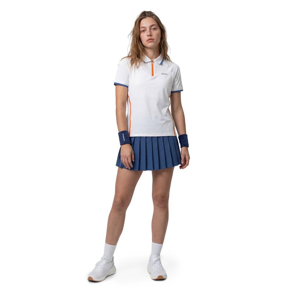 Damen Tennis -poloshirt Player-W White Weiß 3/6