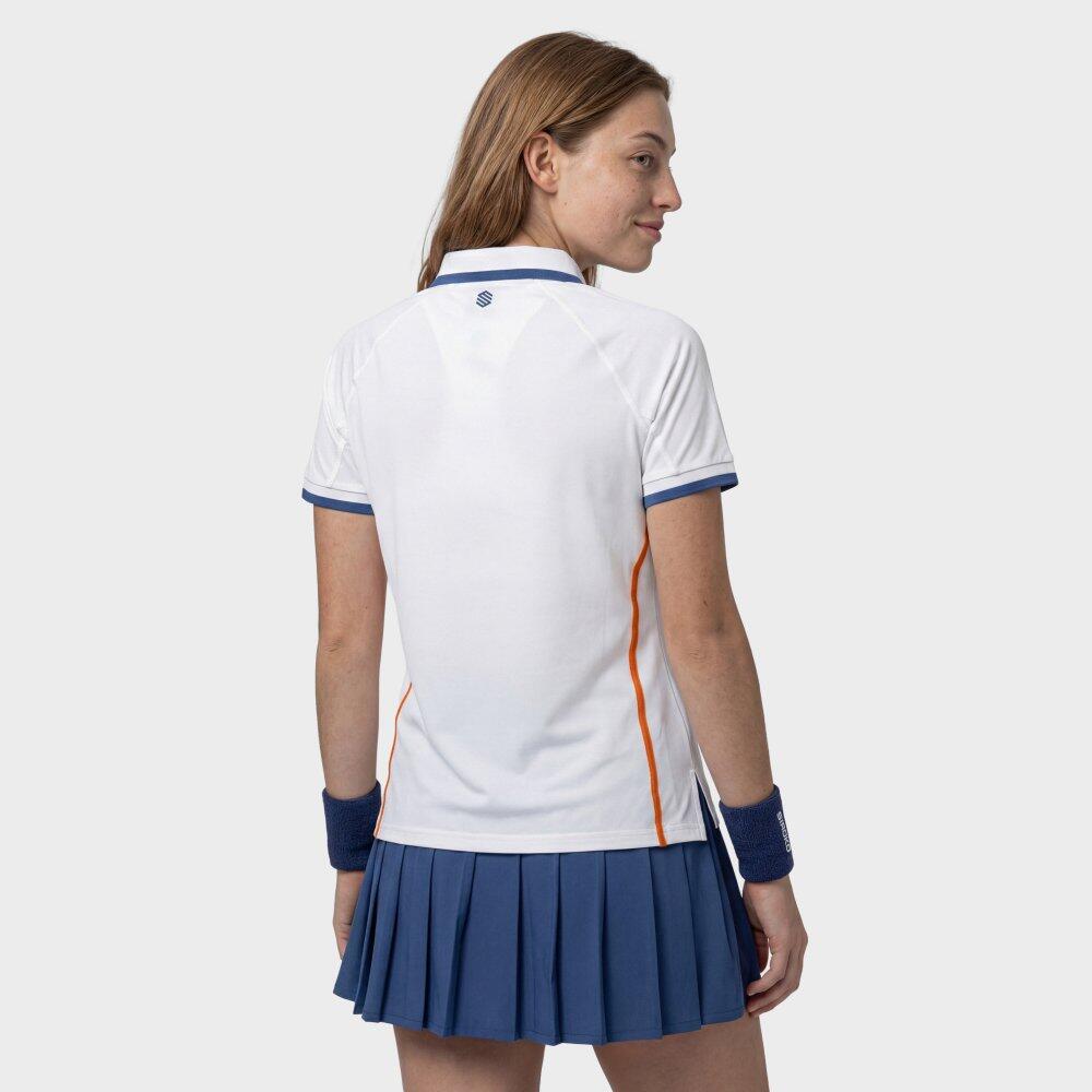 Damen Tennis -poloshirt Player-W White Weiß 6/6