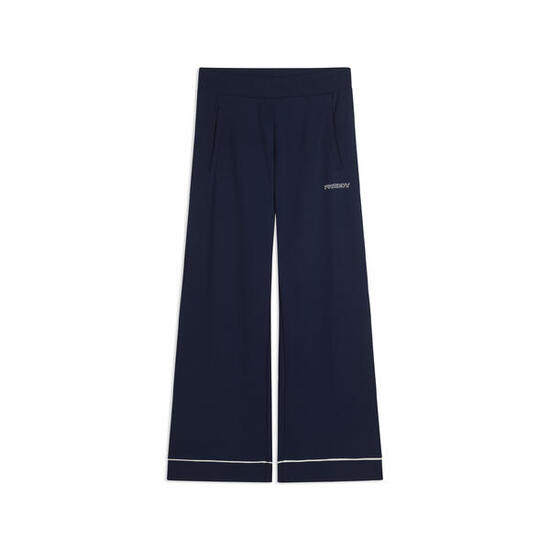 Pantaloni Sportivi Wide Leg Cropped con tasche interne
