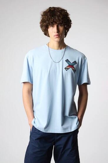 Camiseta Blue Banana Ice Blue de Algodón 100% Orgánico
