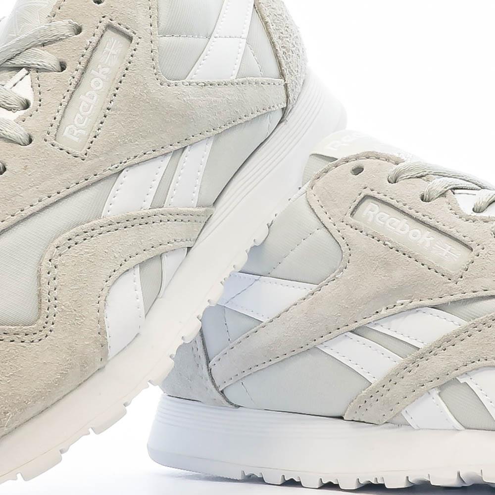 Baskets Blanches/Grises Femme Reebok Cl Nylon 100033441 7/7
