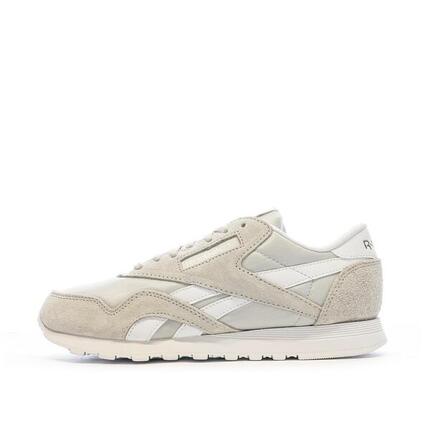Baskets Blanches/Grises Femme Reebok Cl Nylon 100033441