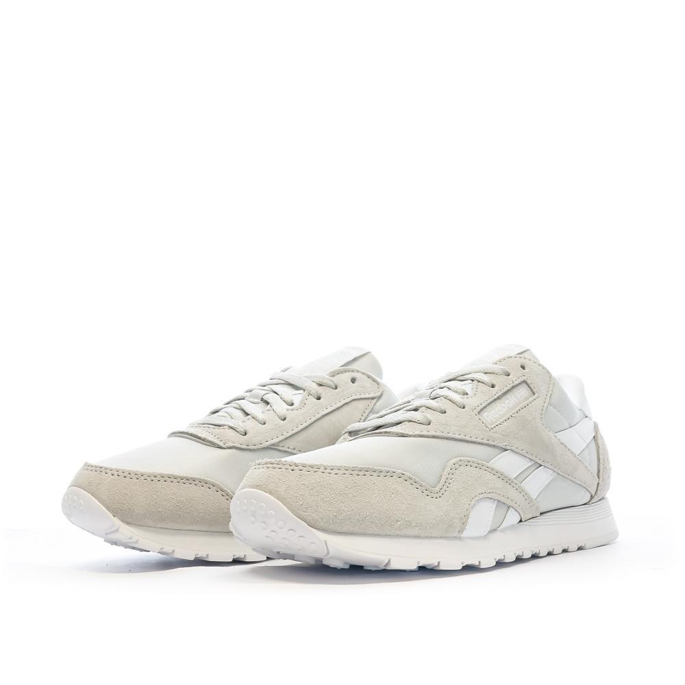 Baskets Blanches/Grises Femme Reebok Cl Nylon 100033441 6/7