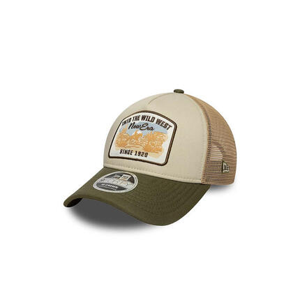 New Era 9FORTY Trucker Cap MC AF dunkelgrün/beige