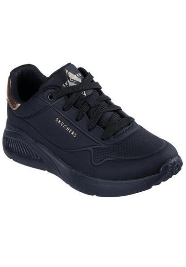 Skechers Damen Uno Lite Shimmer Along Sneaker 177291 BBK Black