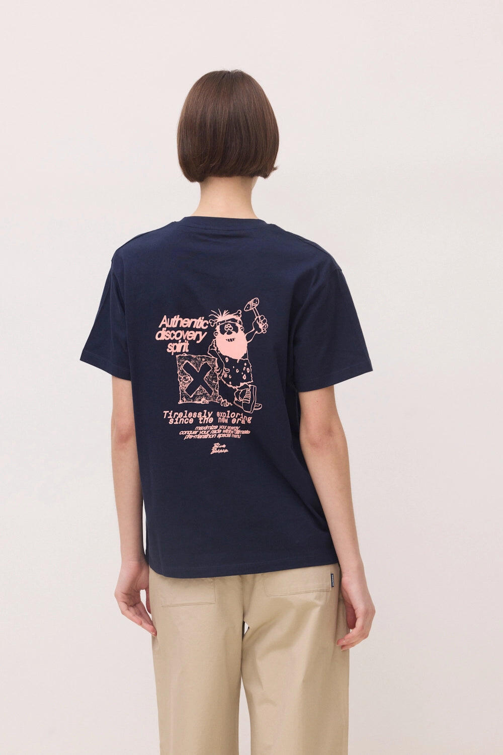 Camiseta Blue Banana Azul Marino de Algodón 100% Orgánico 5/7