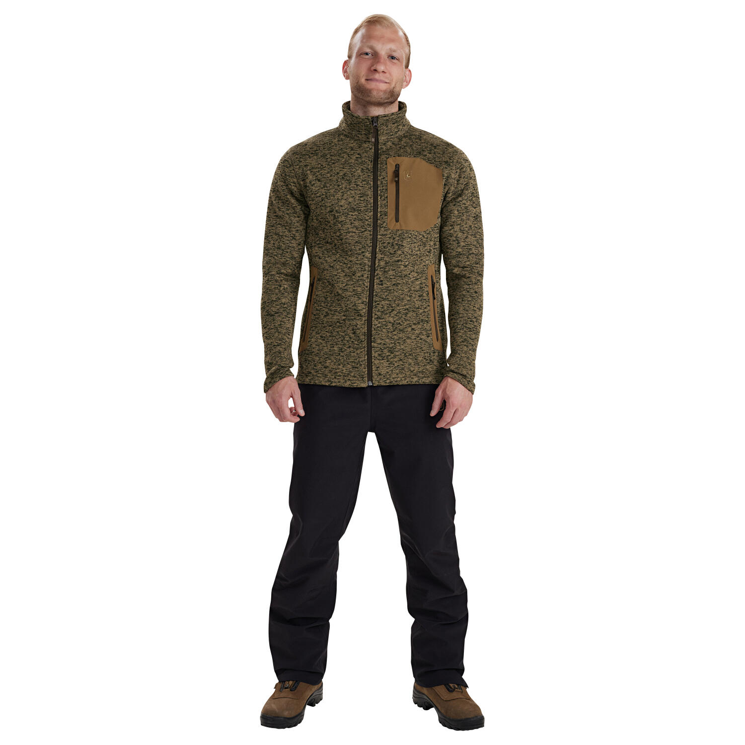 Deerhunter Sarek Strickjacke Herren (Butternut Melange) Größe 4XL 3/5
