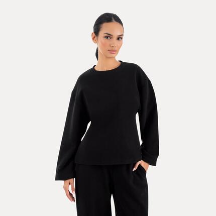 Damen Longsleeve Sirel Schwarz