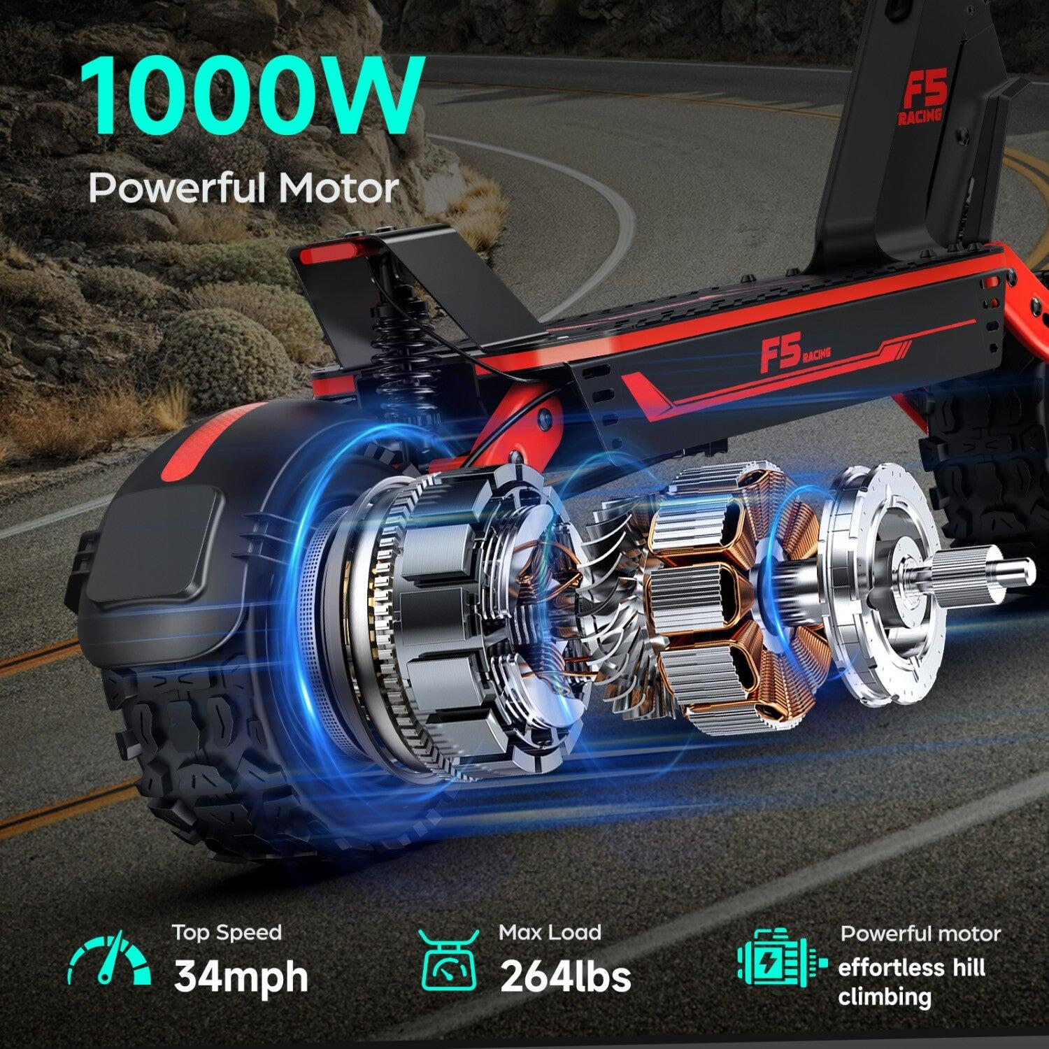 GOKEEP F5 e-bike 1000W 52V20Ah 43 milhas Vermelho 5/5
