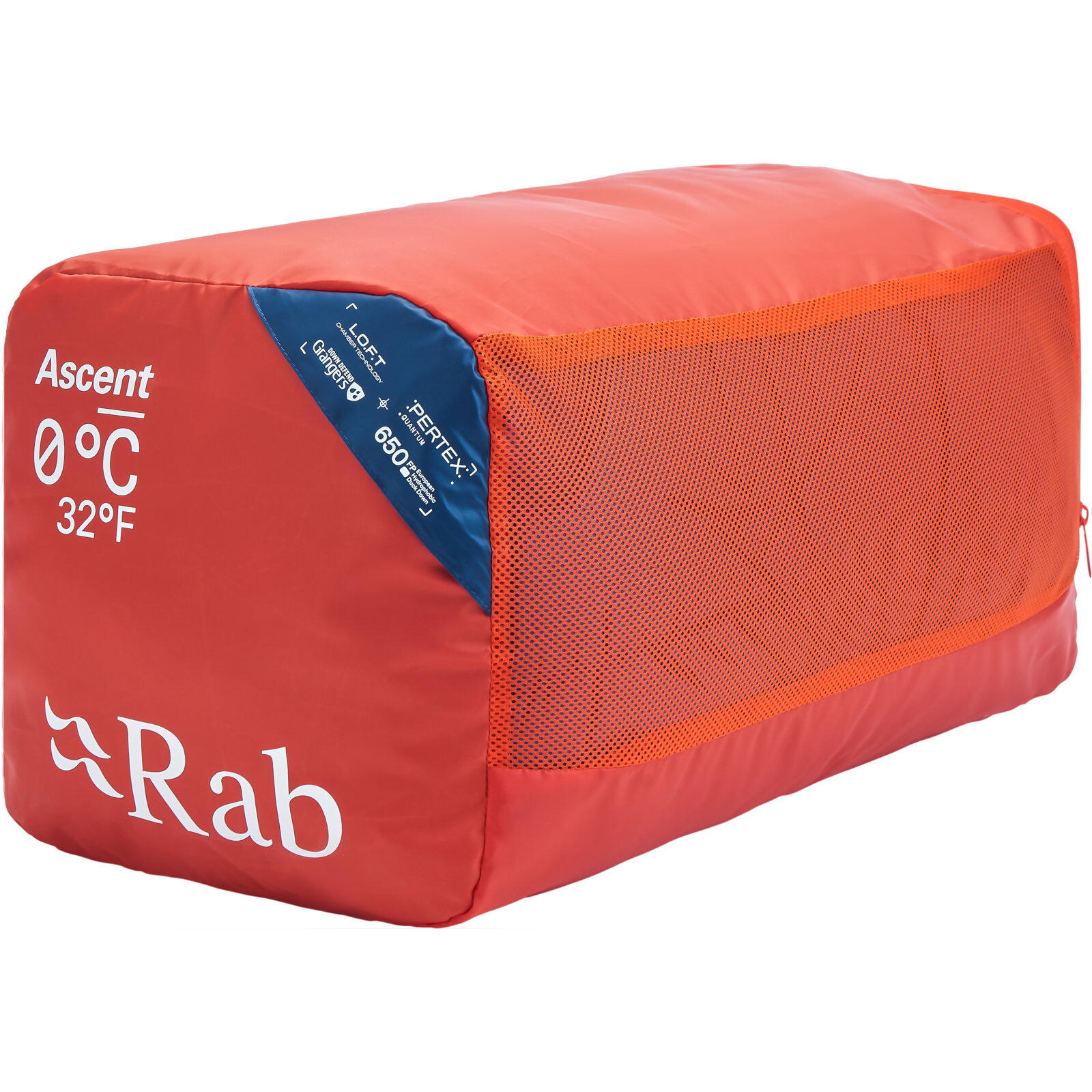 Daunen-Schlafsack Ascent 0C/32F tempest blue-maya blue 4/7
