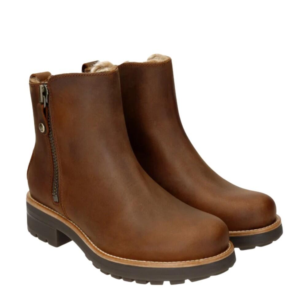 Comodo Y Calido Botin Mujer Panama Jack Rym B2 En Piel Tono Cuero 2/7