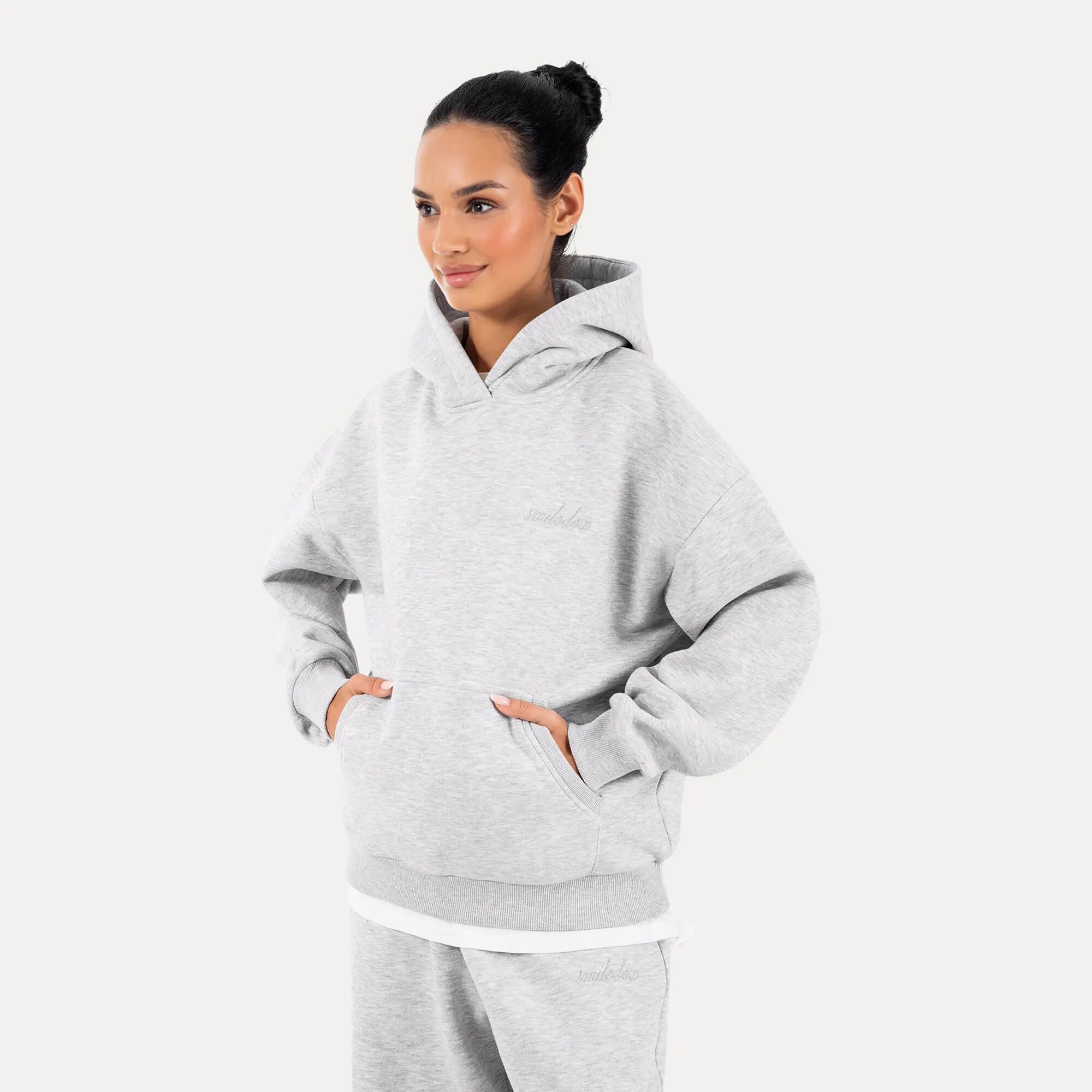 Damen Hoodie Thalea Grau Melange 2/6