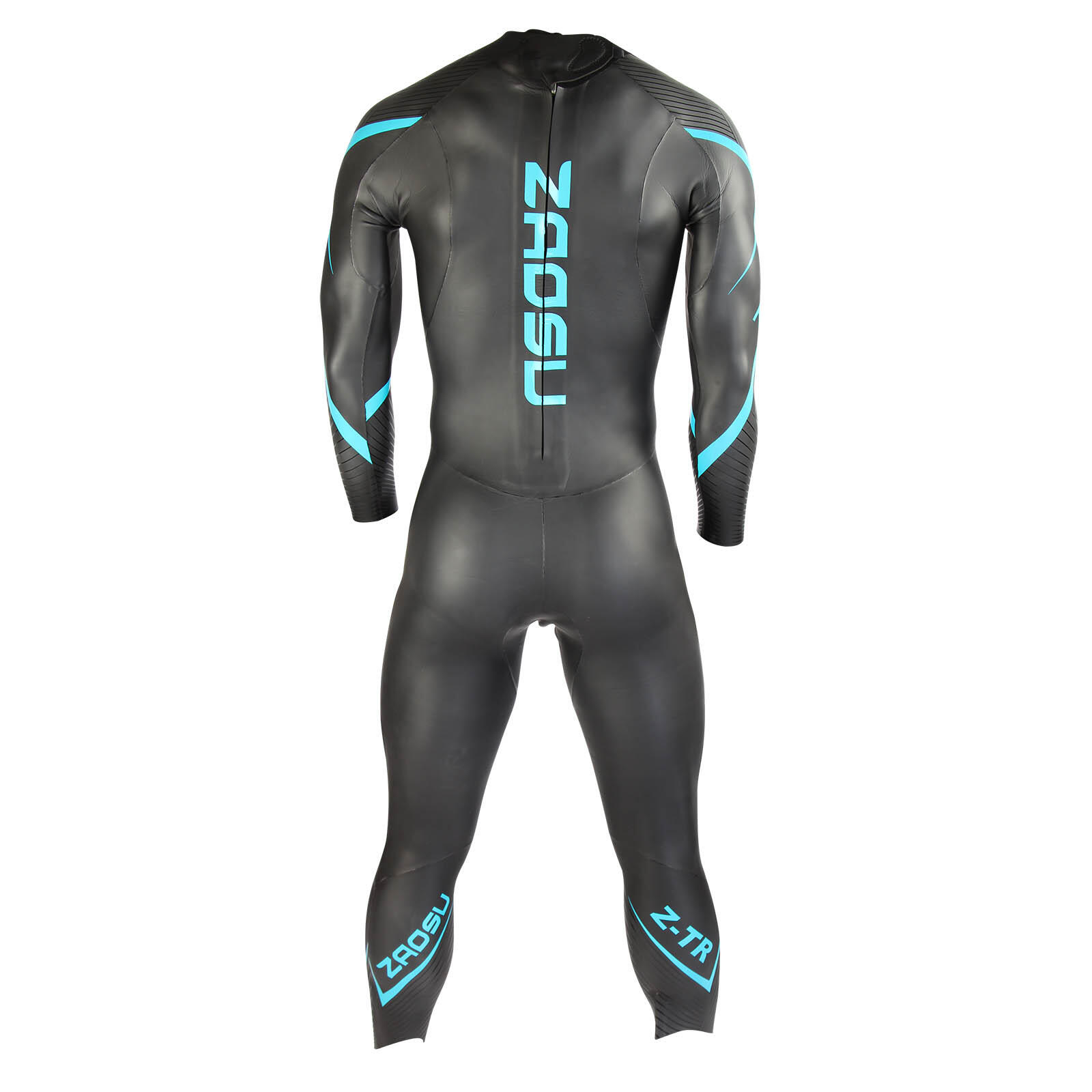 Triathlon Freiwasser Neoprenanzug Leicht & Flexibel – Z-Training Schwarz 3/6