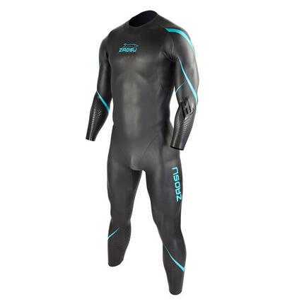 Triathlon Freiwasser Neoprenanzug Leicht & Flexibel – Z-Training Schwarz