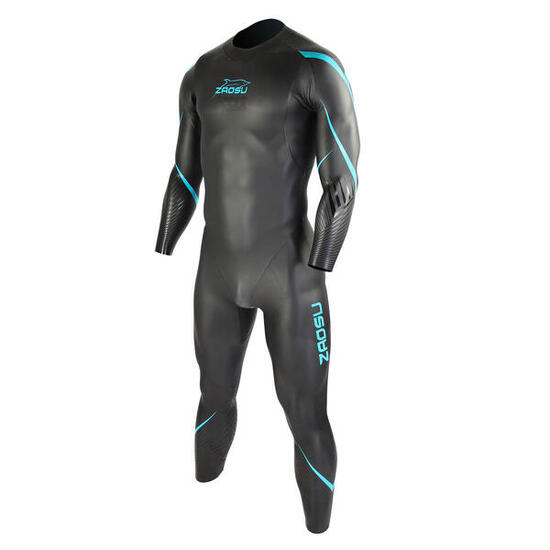 Triathlon Freiwasser Neoprenanzug Leicht & Flexibel – Z-Training Schwarz