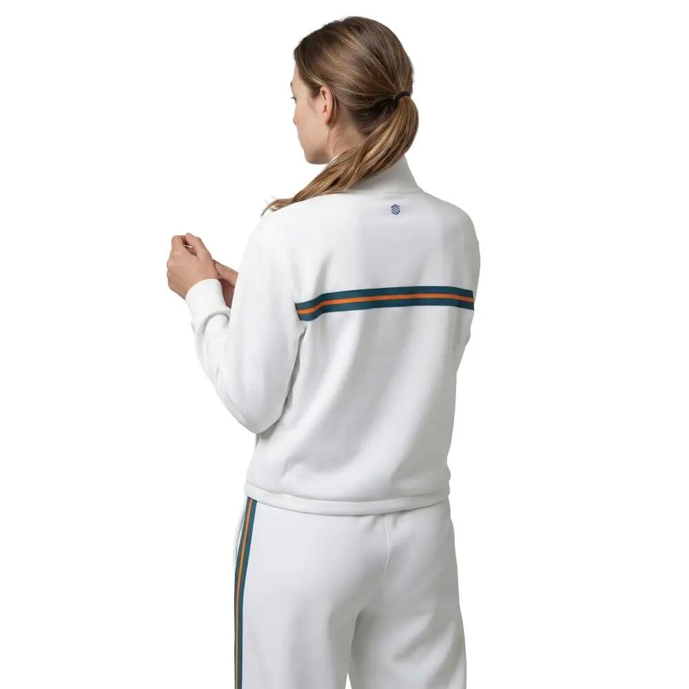 Felpa tennis mezza zip donna Tiebreak-W White Bianco 2/7
