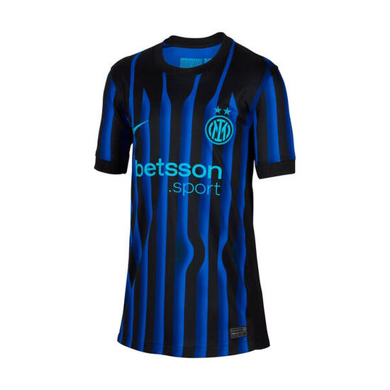 Fc Inter Maglia Gara Home Nike Ragazzo 2025/26 + Stampa Omaggio