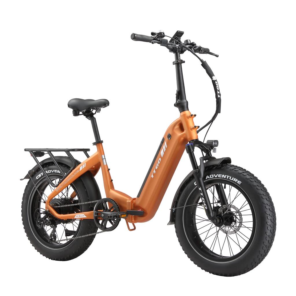Сгъваем електрически велосипед TTGO F6Boost, Батерия 48V 18AH, Гуми 20*4.0 инча
