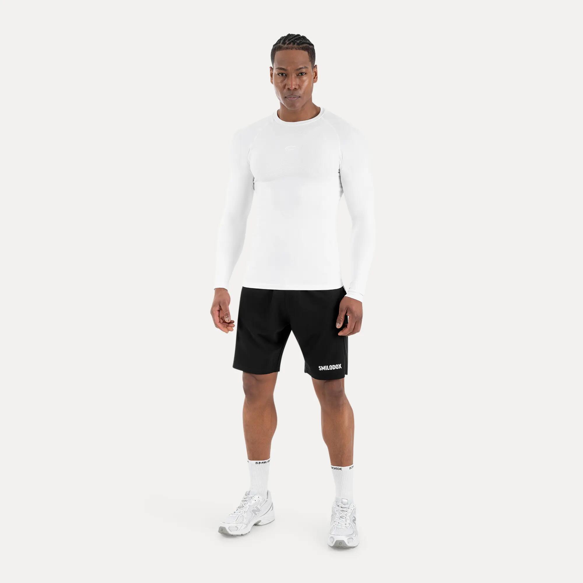 Herren Longsleeve Carnos Weiß 3/5