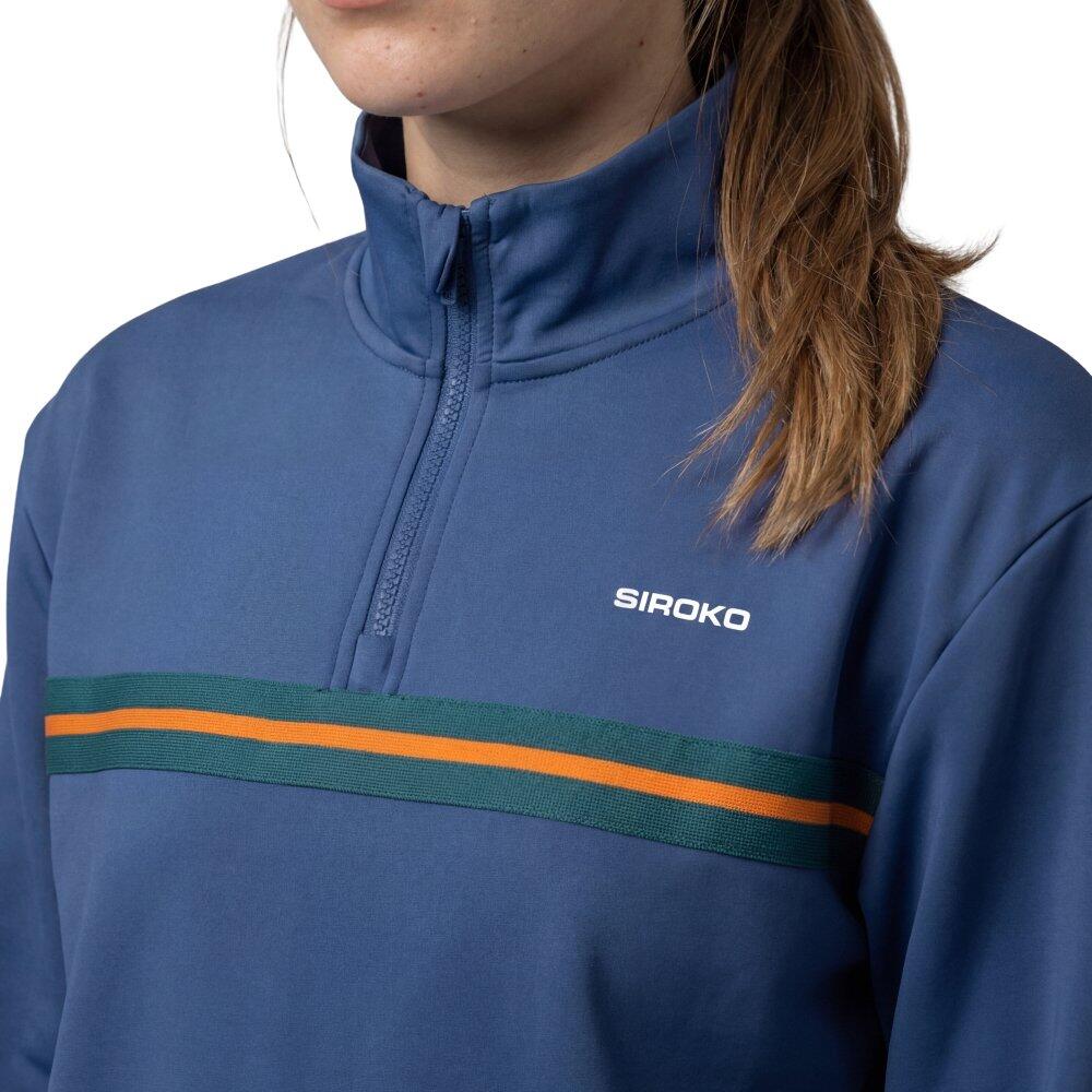 Sweat de tennis demi-zip femme Tiebreak-W Navy Bleu 4/6