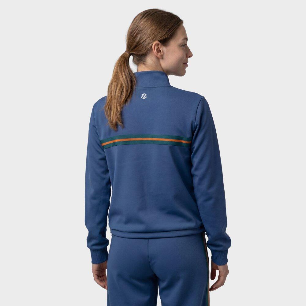 Sweat de tennis demi-zip femme Tiebreak-W Navy Bleu 6/6