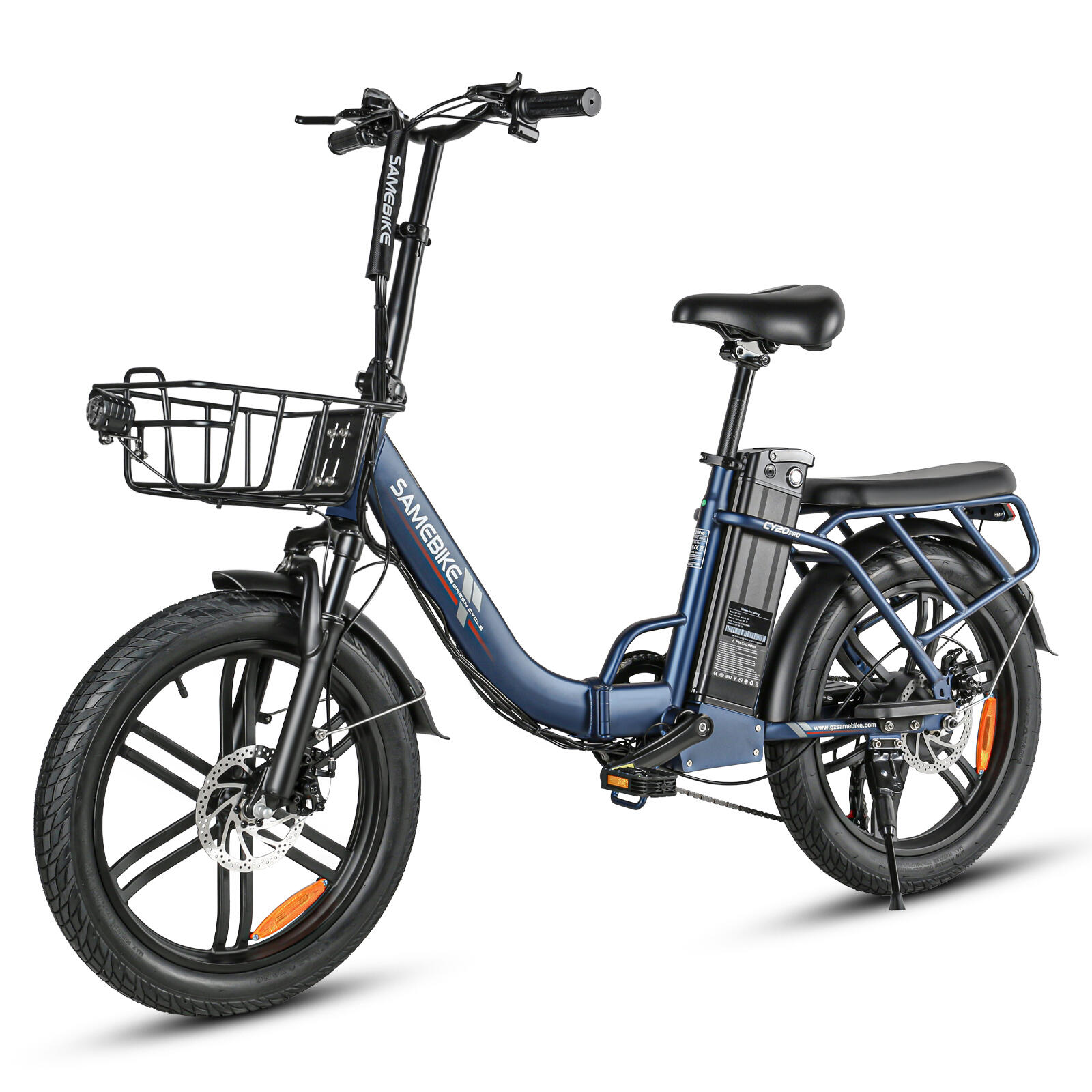 SAMEBIKE CY20 Pro Faltbares E-Bike,36V 13Ah Akku und Shimano 7-Gang-Schaltung 2/7