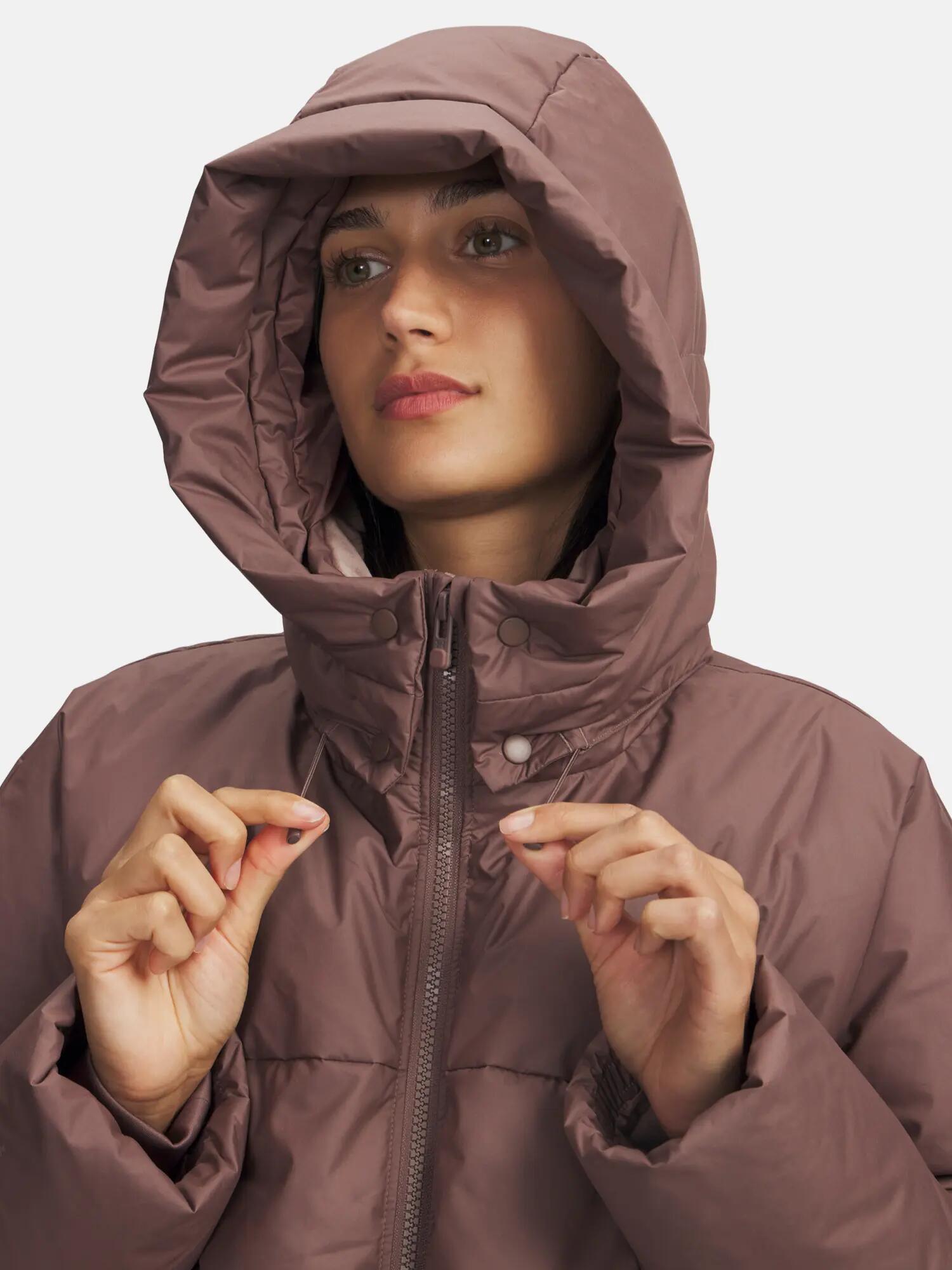 Női kabát Under Armour Limitless Down Puffer Jacket-BRN 3/4