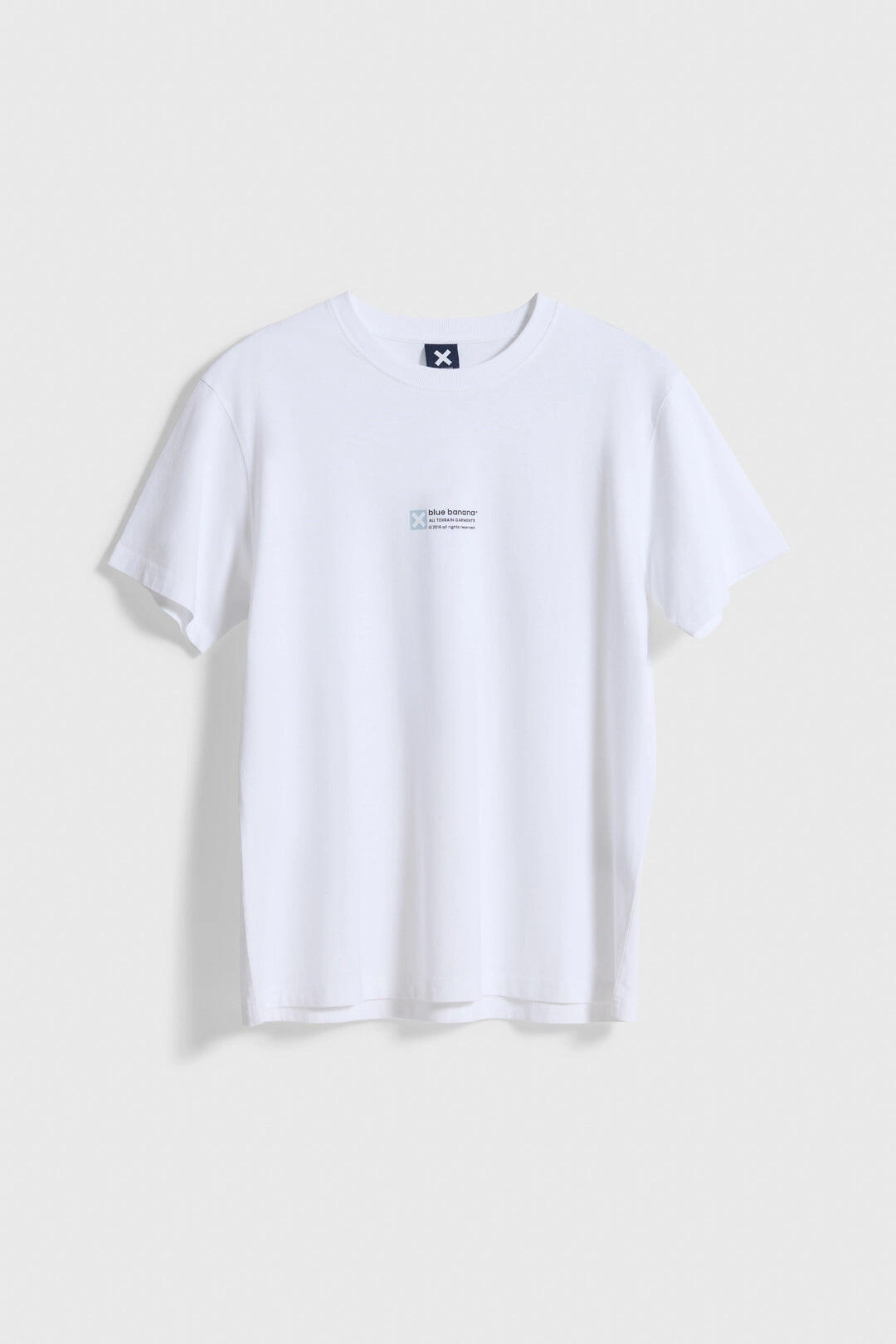 Camiseta Blue Banana Blanca de Algodón 100% Orgánico 7/7