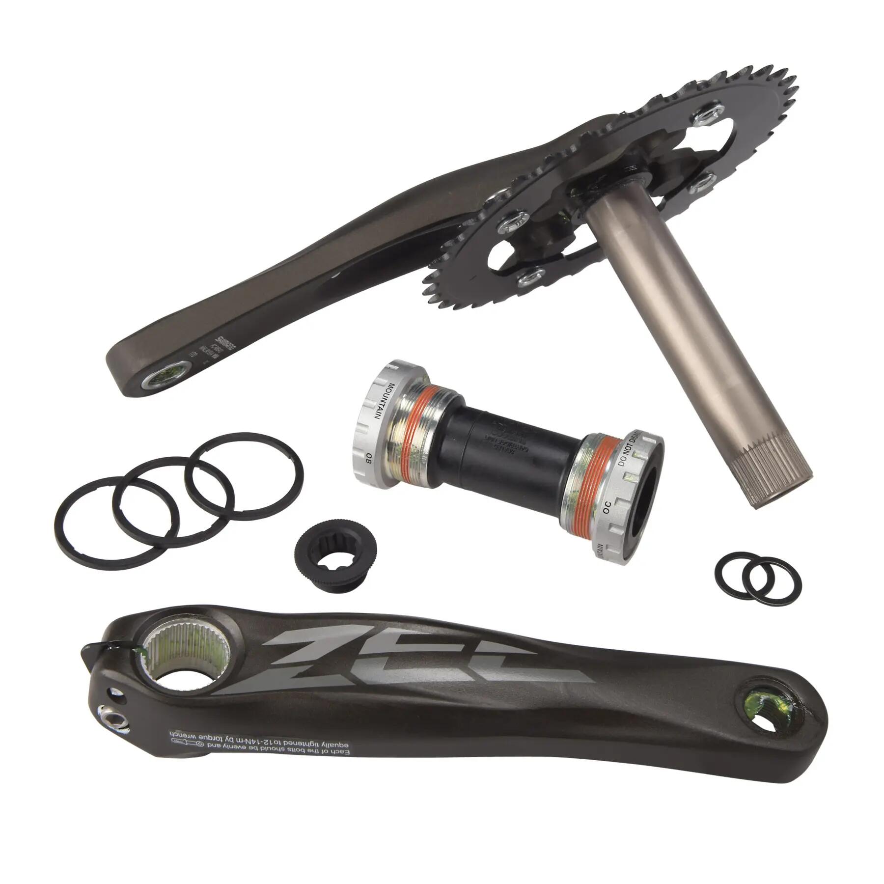 SHIMANO Pédalier ZEE 36 Dents FC-M640 68/73mm Anthracite 2/3