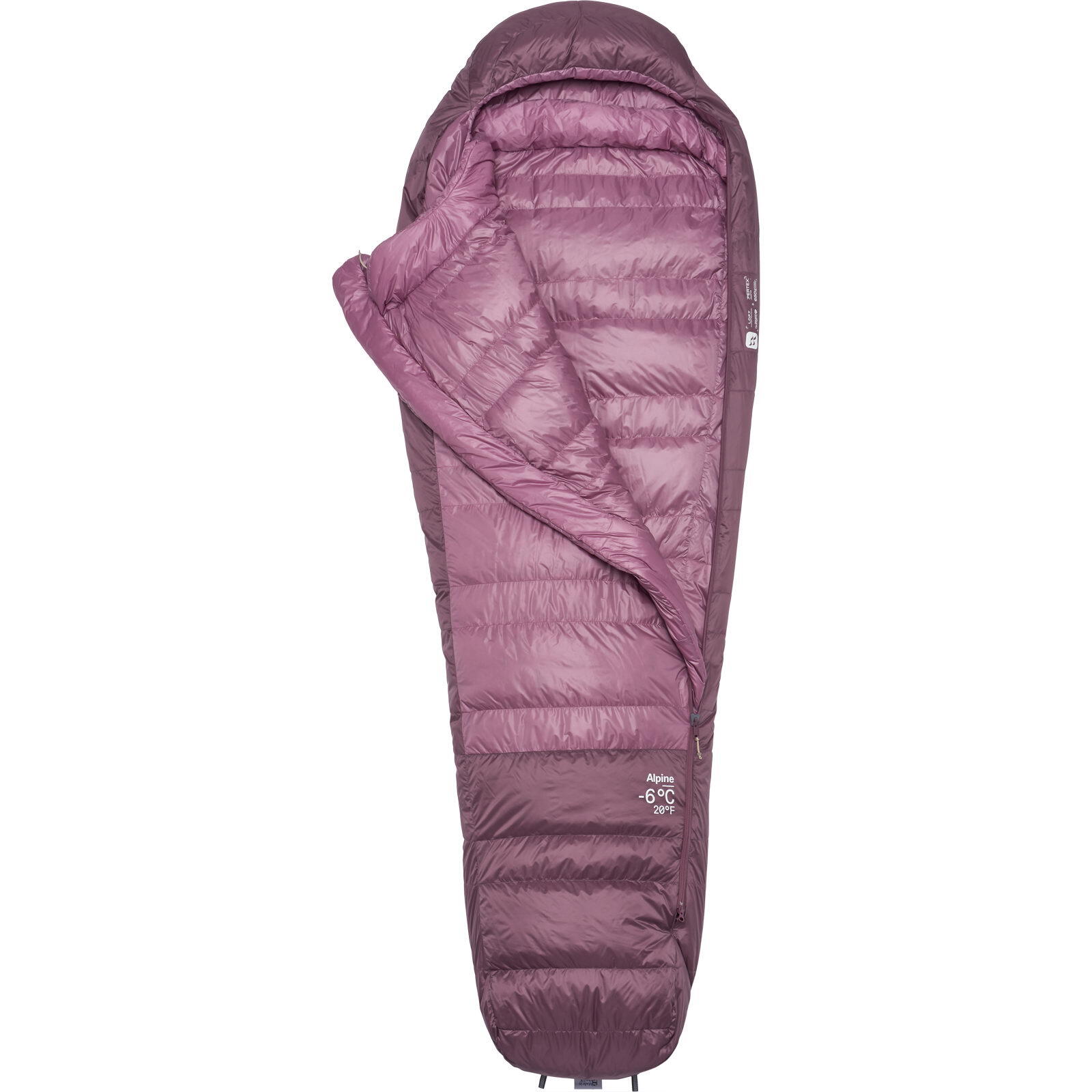 Daunenschlafsack Damen Alpine -6C/20F iris-dark iris 2/5