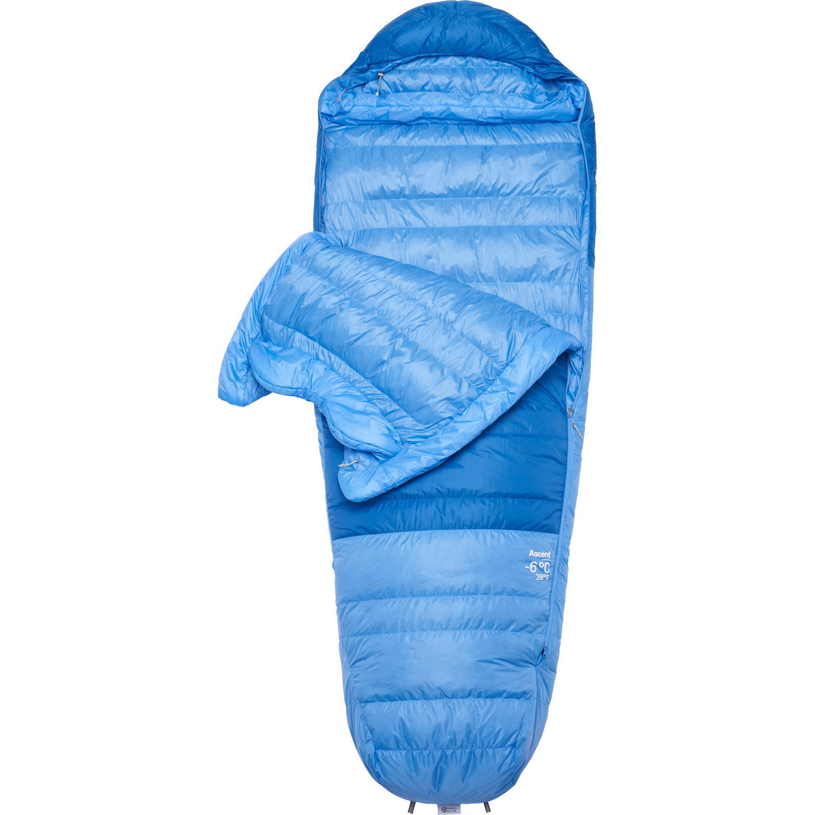 Daunenschlafsack Damen Ascent -6C/20F dark bluebird-bluebird 3/6
