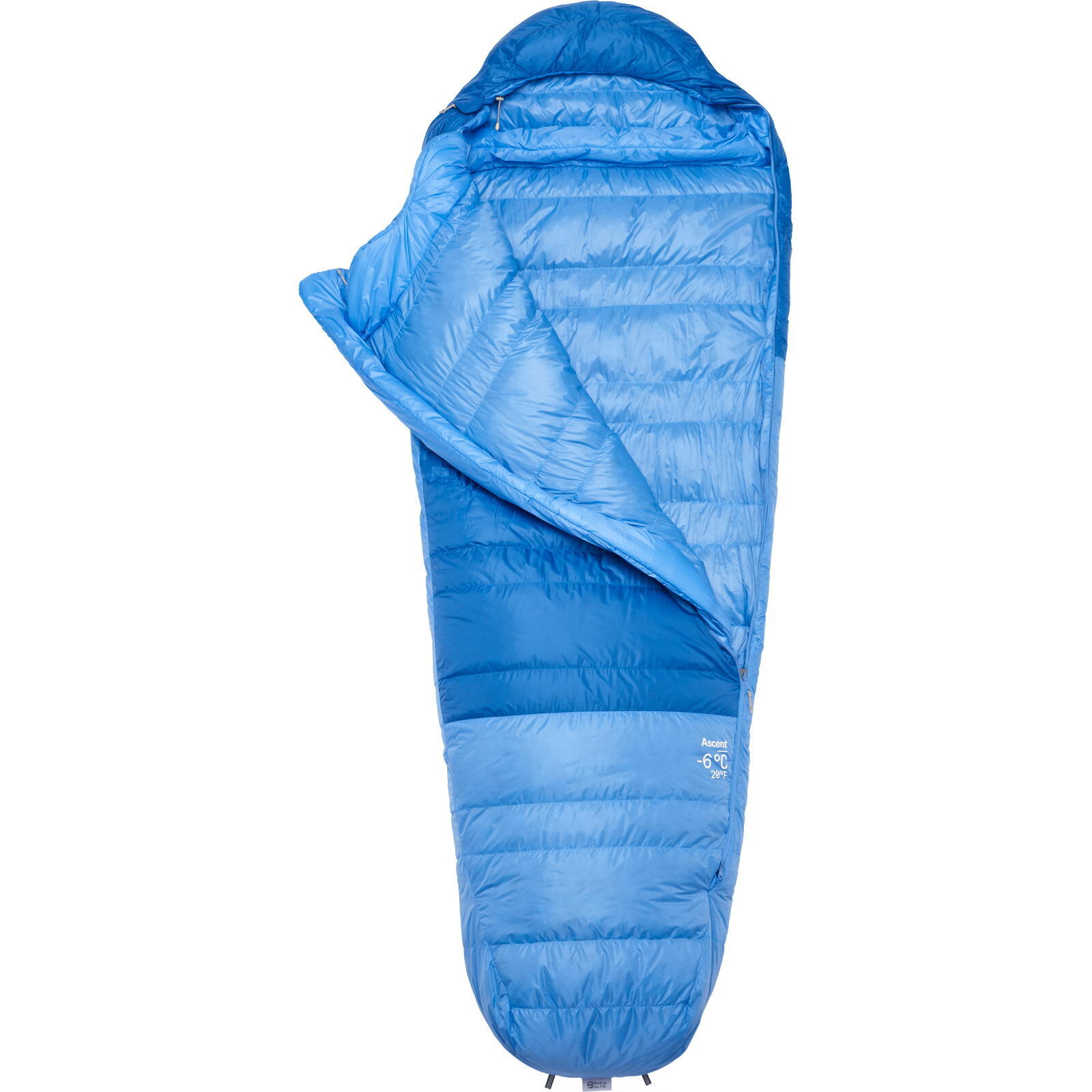 Daunenschlafsack Damen Ascent -6C/20F dark bluebird-bluebird 2/6