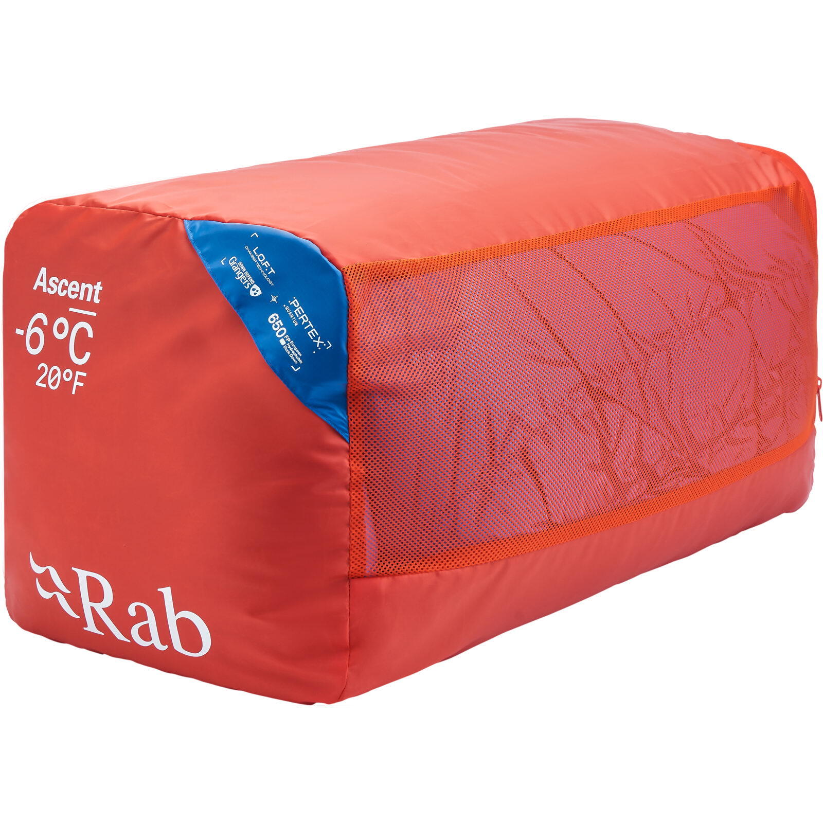 Daunenschlafsack Damen Ascent -6C/20F dark bluebird-bluebird 4/6