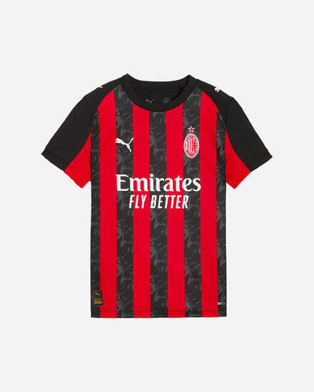 Ac Milan Maglia Gara Home Puma Ragazzo 2025/26 + Stampa Omaggio