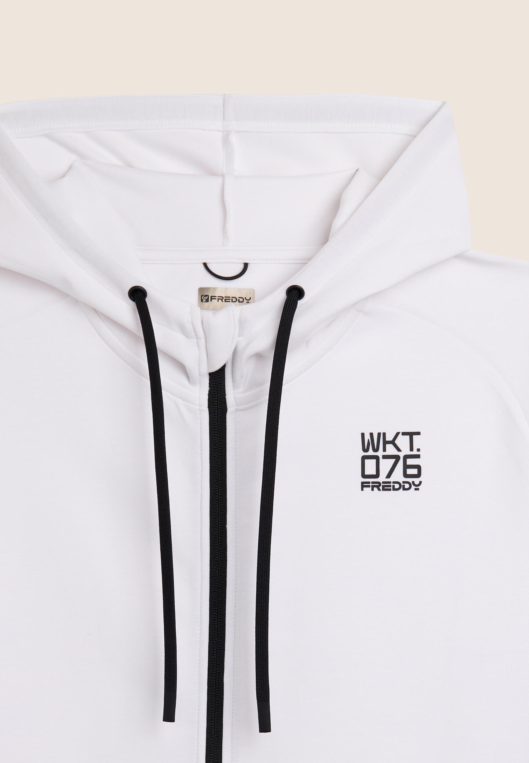 Sweat-shirt à capuche à fermeture éclair intégrale en tissu technique 3/3