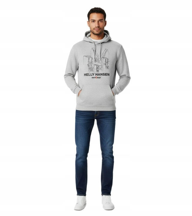 Helly Hansen Manchester Graphic Hoodie - Gris claro 2/3