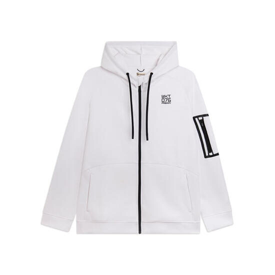Sweat-shirt à capuche à fermeture éclair intégrale en tissu technique