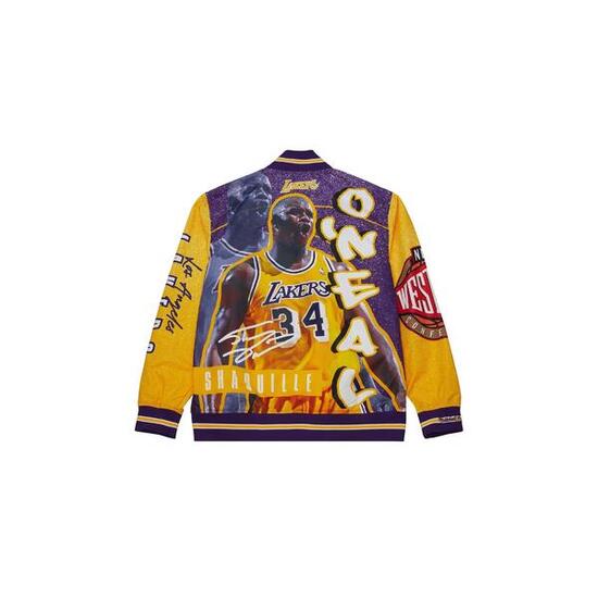Mitchell & Ness Nba Giacca Player Burst Warm Up Jacket Los Angeles Lakers Sh