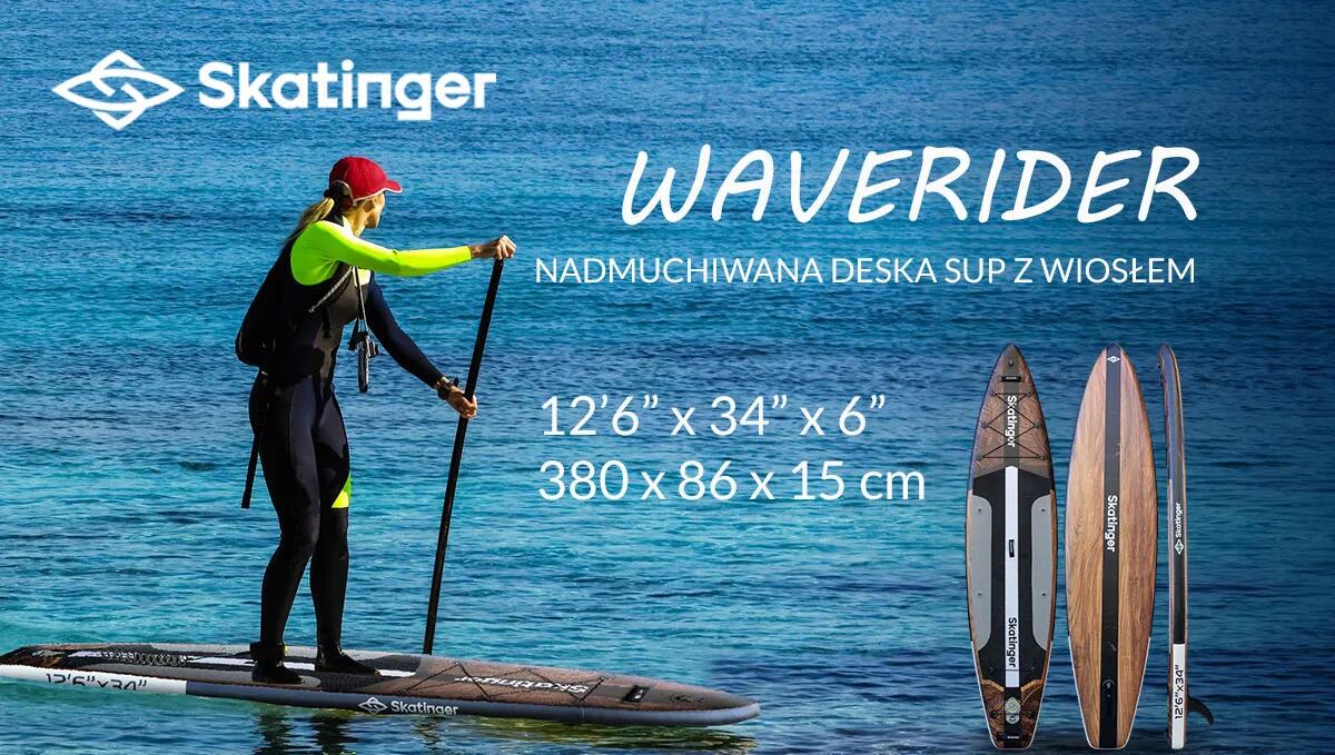 SKATINGER Waverider 380x86x16 cm (12'6'') allround SUP board 2/7