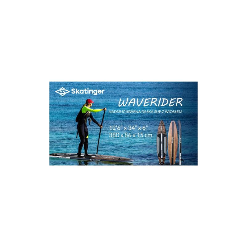 Placă SUP SKATINGER Waverider 380x86x16 cm (12'6'') allround