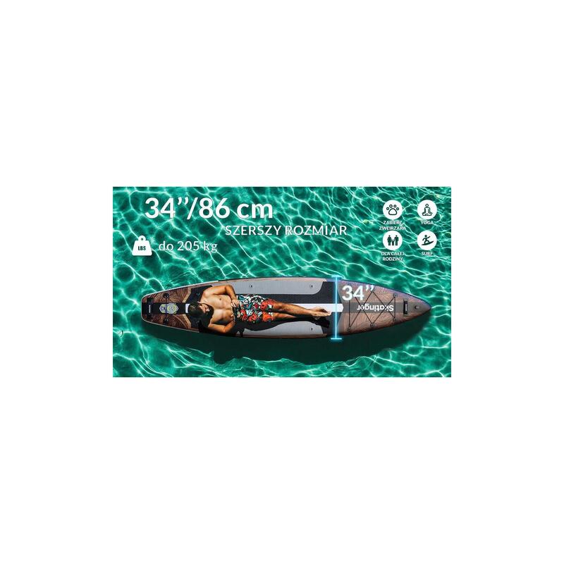 Placă SUP SKATINGER Waverider 380x86x16 cm (12'6'') allround