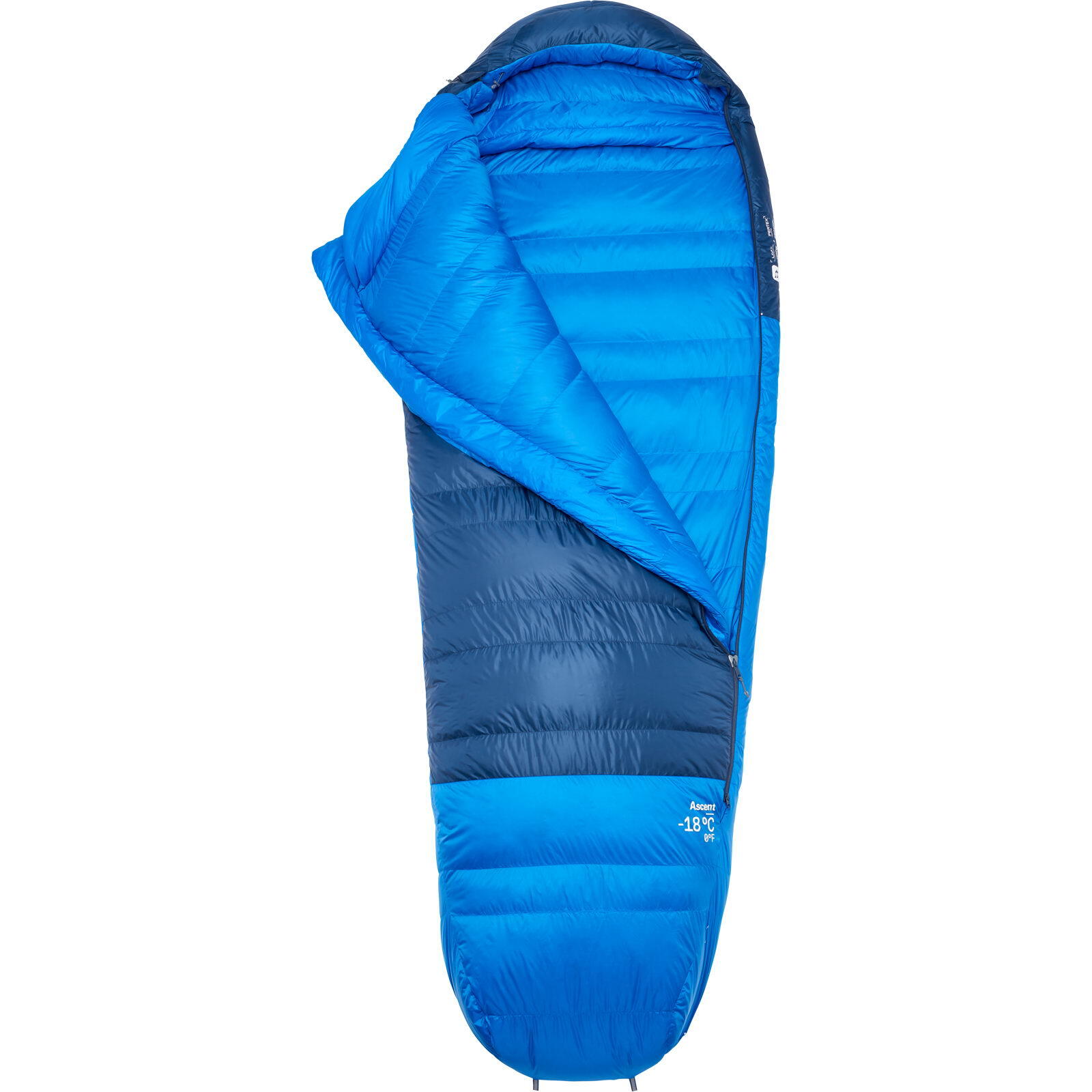 Daunen-Schlafsack Ascent -18C/0F tempest blue-maya blue 2/7