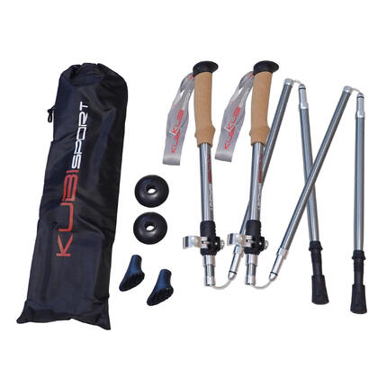 Specjalne składane 5-częściowe kijki trekkingowe - 1 para