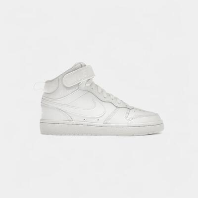 Nike court borough mid 2 white (gs)
