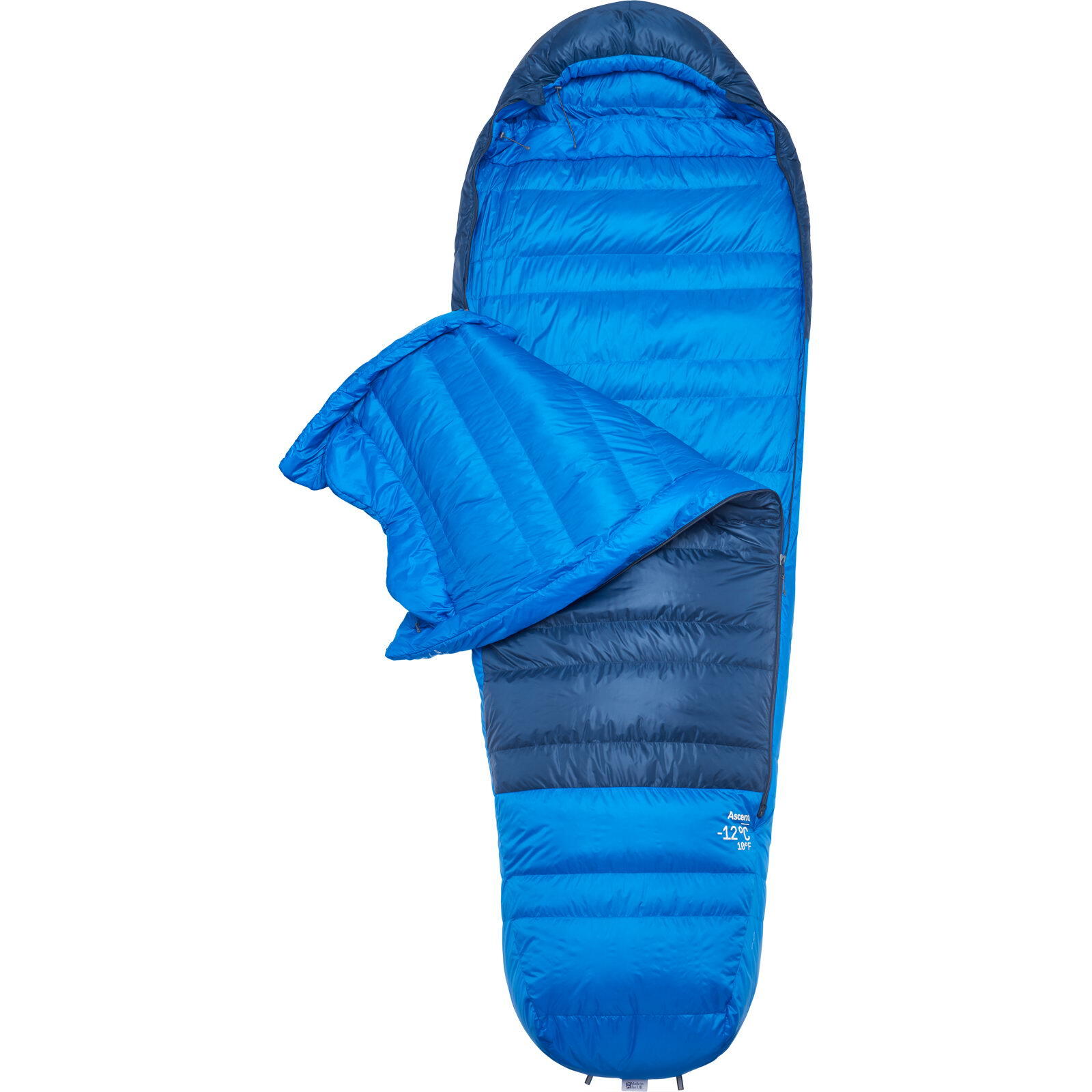 Daunen-Schlafsack Ascent -12C/10F tempest blue-maya blue 3/7